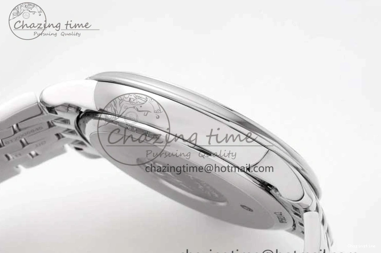 0325 HighPerformance De Ville SS DIWF 1:1 Best Edition Gray White Dial Blue Markers on SS Bracelet MIYOTA 7852